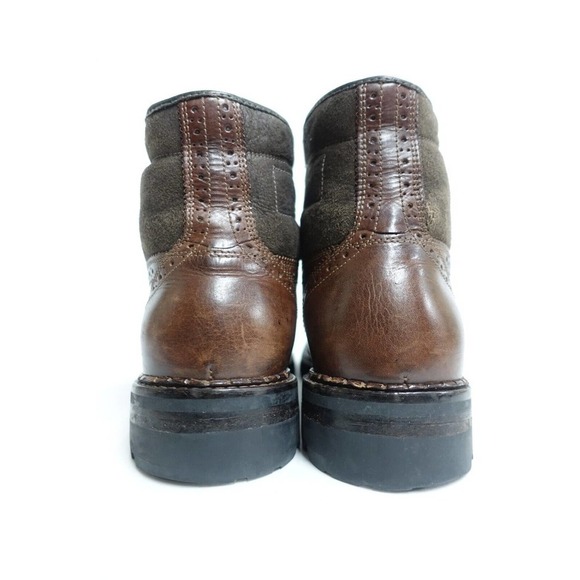 JOHNSTON & MURPHY Men Ankle Boots 10 M Brown Wingtip Shearling-Lined Insulated main image 8